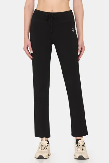 Buy Zelocity Easy Movement Cotton Relaxed Pants - Jet Black